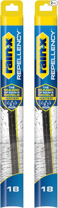 Rain-X 810360 Repellency Water Repellent Wiper Blades, 18" Windshield Wipers (Pack of 2) New & Improved Version of Latitude [Amazon Exclusive]