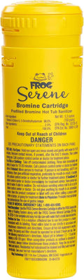 FROG Serene Replacement Bromine Cartridge for use with Hot Tub FROG Serene Floating Sanitizing System - Prefilled for Quick & Easy Hot Tub Maintenance - 1 Pack