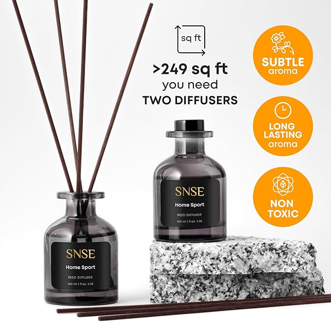 SNSE Spirit of Africa Perfumed Reed Diffuser Set - Premium Reed Diffusers for Home with Diffuser Reeds, Luxurious Gift Aroma, Sophisticated Scent, Ideal for Relaxation, Elegant Home Fragrance