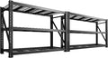 Bepatio 7050LBS Garage Shelving Heavy Duty,67.6''W Storage Shelves Metal Shelving Unit,3Tire Storage Rack Shelf.Adjustable Industrial Shelving for Warehouse Commercial,67.6''Wx23.7''Dx66''H, 2PCS