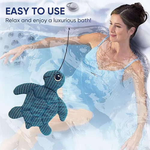2 Pack Hot Tub Scum Absorber Turtle - Oil Absorbing Hot Tub Floating Sponge Cleaner Absorber Spa & Pool Cleaner, Keeps Water Clear, Reusable Pool Scum Absorber Hot Tub Spa Accessories