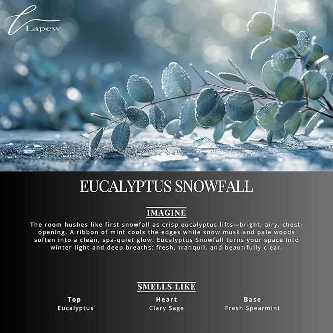 Lapew Eucalyptus Snowfall Scented Mop Soap Concentrate 36 oz | Premium Fragranced Floor Cleaner | Streak-Free | Hard Floor Cleaning Solution | Eco Friendly | Made in USA