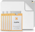 K&F CONCEPT 20 Pack Lens Cleaning Cloth | Microfiber Cleaning Cloth | Camera Lens Cleaner | Camera Lens, Glasses, VR/AR Headset, and Screen Cleaning | White & Grey
