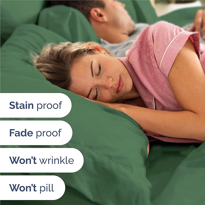 Cal King 6 Piece Sheet Set - Comfy Breathable & Cooling - Ultra-Soft Hotel Luxury Bedding Set w/ 8-16 Inch Deep Pockets - 1 Flat & 1 Fitted Sheet & 4 Pillowcases - Wrinkle Free & Easy Care - Emerald