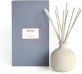 Blueme Romance Diffuser | Oakmoss & Sandalwood | 16.91 Fl Oz - Refillable Wellness Diffuser, Contains Essential Oil, Sustainable, Hand Finished, Premium, Luxury Ceramic, Natural Rattan Reeds | Large