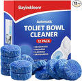 Automatic Toilet Cleaner Tablets, Septic Tank Safe, Removes Hard Water Rings and Stains, Deodorizes, Fresh Scent Toilet Tank Cleaner for Bathroom-(12 PACK)