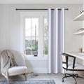 ChrisDowa Grommet Blackout Curtains for Bedroom - Thermal Insulated Room Darkening Curtains for Living Room (1 Panel Set, Greyish White, 42W x 84L)