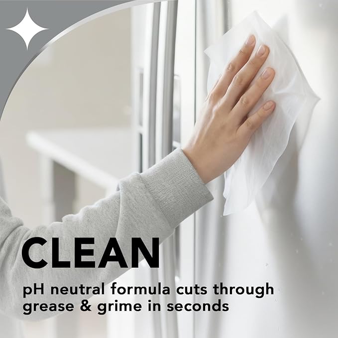 Weiman Stainless Steel Cleaner and Polish Wipes Bundle with Microfiber Cloth-Removes Fingerprints, Water Marks and Grease from Appliances - Works Great on Refrigerators, Ovens, and Grills