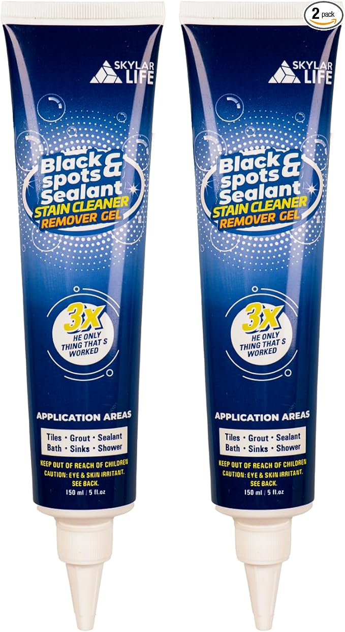 SKYLAR LIFE Home Grout Stain and Sealant Stain Whitener for Tiles Grout Sealant Bath Sinks Showers (2-Pack)