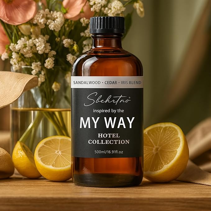 My Way Diffuser Oil – Luxury Hotel Collection, Inspired by Five-Star Resort Scents – Sandalwood, Cedar & Iris (1 Fl Oz (Pack of 1))