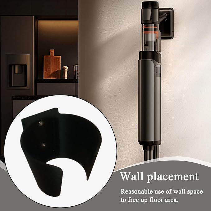 Vacuum Hanger Wall Mount, Heavy-Duty Garage Accessories Holder, Organizer for Brooms Mops Cleaners, Home Garage Closet Storage Solution for Doors Walls Shelves and Utility Spaces