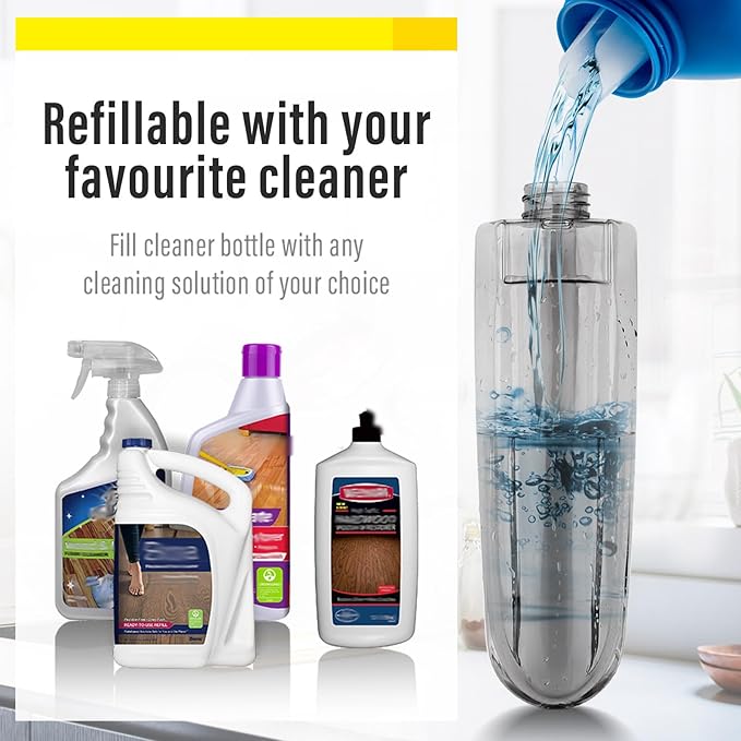 Mops for Floor Cleaning, Spray Mop with 400ml Refillable Bottle and 2 Replacement Pads Dry Wet Floor Household or Commercial Hardwood Laminate Tile Ceramic