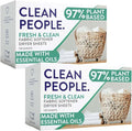 The Clean People Fabric Softener Sheets - Dryer Sheets - Softens & Removes Static Cling - Vegan Laundry Softener With Essential Oils - Fresh Scent, 240 Pack