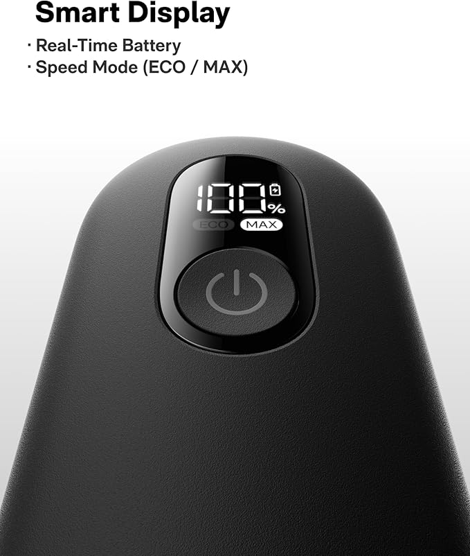 HOTO Grip™ Cordless Electric Spin Scrubber, IPX7 Waterproof, Lightweight at 0.65 lb with 6 Brush Heads, Powerful Cleaning Scrubber, for Bathroom, Kitchen, Tile, Shower