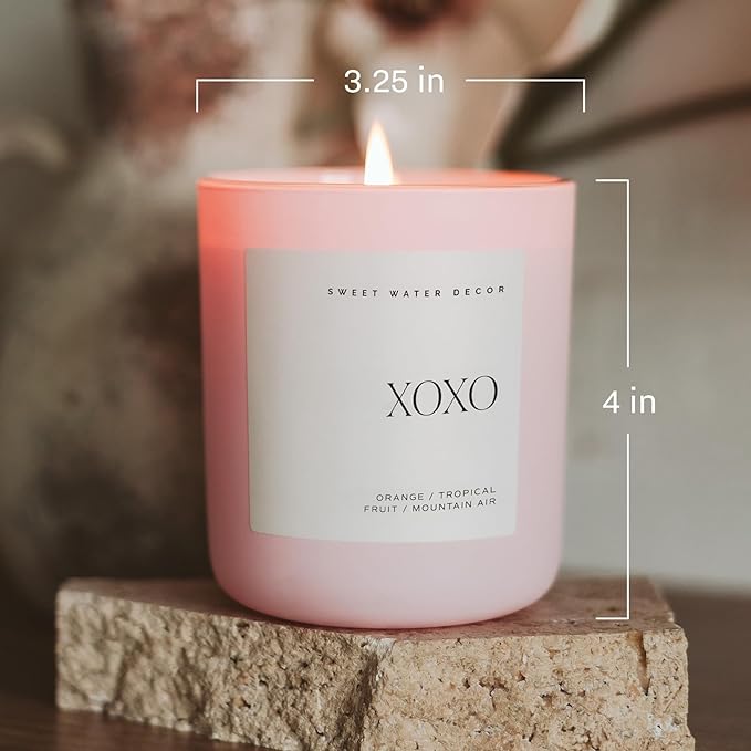 Sweet Water Decor Girl Mama Candle, Non-Toxic Soy Wax, Jasmine, Rosemary, Sea Salt, & Honey Scented, 15oz Pink Matte Jar, 70+ Hour Burn Time, Gift for Mother's Day, Baby Shower, Expecting & New Moms