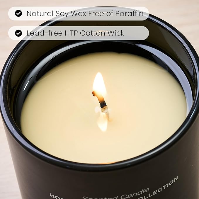 M&SENSE Natural Soy Candle| Oud Wood | 5.3 oz | Mini Spring Scented Candles for Relaxation, Valentines Day Gift, Home Décor | for Bedroom, Office, Party Small