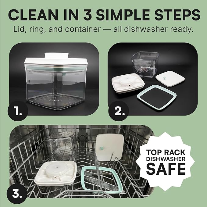 iChewie Bop Top | Airtight Meal Prep Containers with Lids | Food Storage Container Sets | Snack and Overnight Oats Fridge Organizer | Pantry and Kitchen Organization