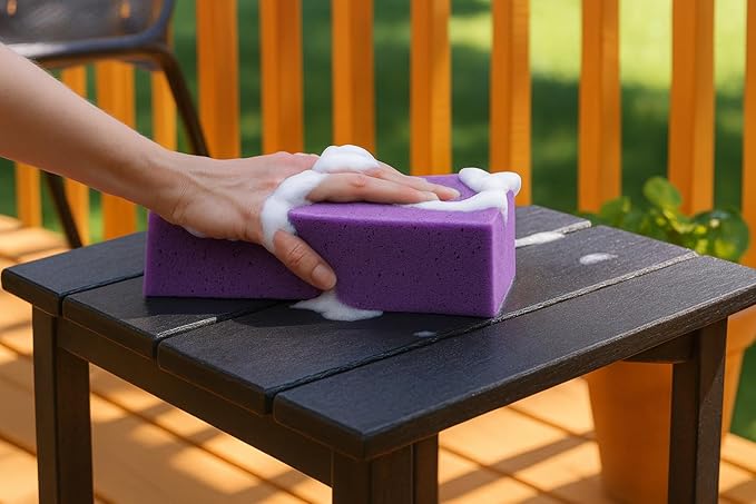 Multi-Purpose Sponges for Cleaning - Purple Sponge 10 Pack, Large Sponges for Car Washing, Tile & Grout, Bulk Pack Sponge