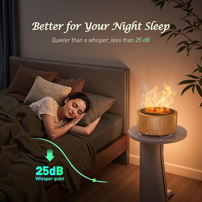 Essential Oil Scent Diffuser for Home: 500ML Large Fragrance Aromatherapy Diffuser for Hotel Office Yoga Room, Mist Humidifier with 9 Colors LED Lights for Kids/Women Home Relaxation,Canary Yellow.