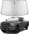 EcoNour Windshield Sun Shade Compatible for Dodge Ram 2500 2010–2026 | Full-Size Pickup Front Window Sun Visor Shield | Heavy-Duty Foldable Sunshade | Blocks UV Rays & Keeps Truck Cooler
