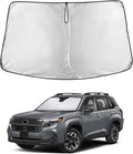 EcoNour Windshield Sun Shade for Subaru Forester 2025–2026, Sun Visor for Front Windshield & Window Sunshade Cover, UV Heat Blocker & Protector, Car Accessories