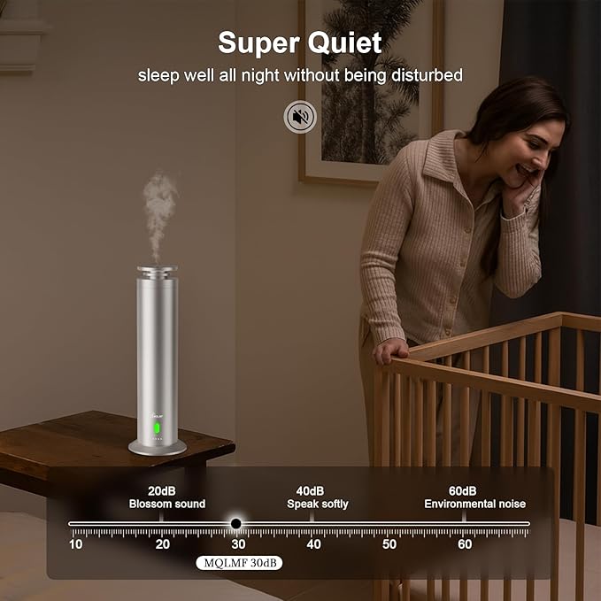 Hotel Collection Diffuser Machine,Remote,Rechargeable,Whisper-Quiet,Aluminum,1500 Sq Ft,Waterless Essential Oil Diffuser - Matte Silver