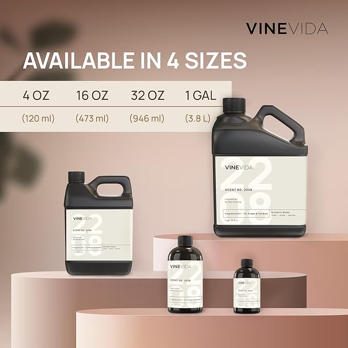 VINEVIDA Scent NO. 3103 Fragrance Oil - 120mL (4oz) - Inspired by: Bois Marocain Fragrance Oil for Candle Making - Made in USA Candle Scents Scents for Soap Making