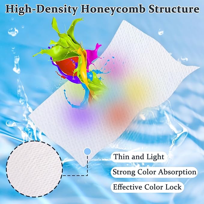 CONLI Color Catchers for Laundry, 200 Grabber Sheets Essential for Home Use - Maintains Original Color of Clothing, Suitable for Apartment, School, Travel