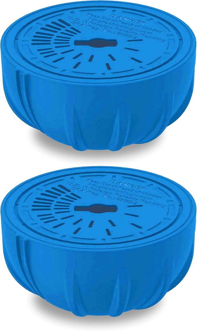 FROG Replacement Chlorine Cartridges for use with Flippin’ FROG Floating Sanitizer System - Prefilled Cartridges Support Easy Pool Maintenance and Cleaner & Clearer Water - 2 Pack