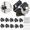 3-H 10 Pack Mop and Broom Holder Big Size Hanging 1 KG Extra, Broom Holder Wall Mount for Hanging and Organizing Shove Rake Yard Tools in Garage Garden Shed Laundry Kitchen,Black