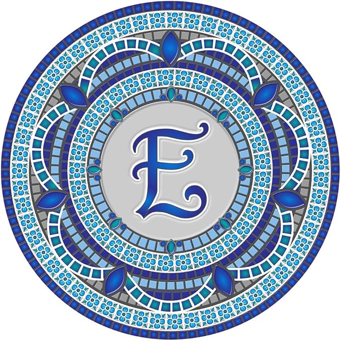 Skip's Garage Custom Monogram Decorative Pool Art - Mosaic Pool Art - Choose Your Size & Personalization - Easy Drop-in Installation