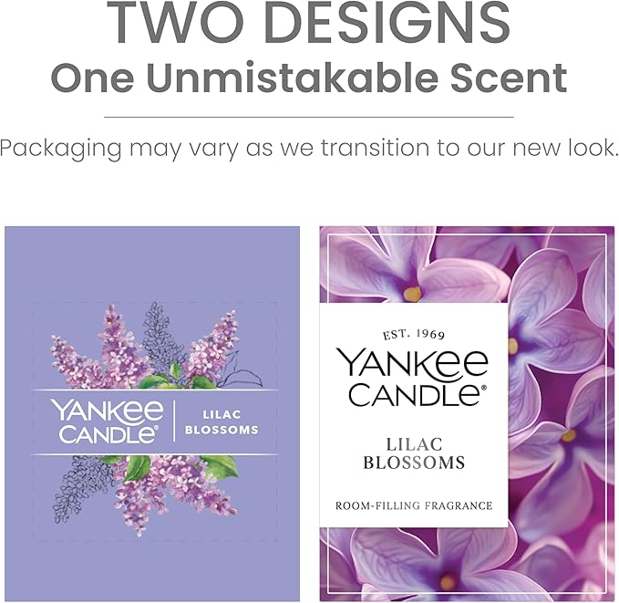 Yankee Candle Large Tumbler Scented Candle with up to 80 Hour Burn Time, Premium Plant Wax Blend for Consistent Burn, 20 oz Tumbler Candle with Room Filling Fragrance, Lilac Blossoms