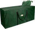 Christmas Tree Storage Bag 9 ft, Fits Up to 9 Foot Artificial Trees, 600D Oxford Tear-proof Xmas Tree Bag, Reinforced Handles & Zippered & Durable, Holiday Decoration Storage Bags, Green