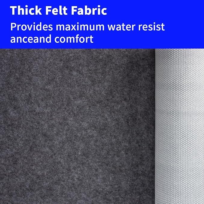 100% Waterproof Non-Slip Rug Pad 4x6 for Large Area Rugs Durable Felt Floor Protection pad for All Floors, Suitable for Cutting. Rug Pads Keep Rugs in Place and Provide Cushioning