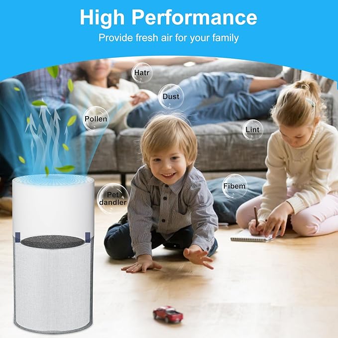 NXBHG Blue Pure 511 Filter Replacement Compatible with Blueair Blue Pure 511, 2 Pack 511 Model Filter Particle and Activated Carbon Filter