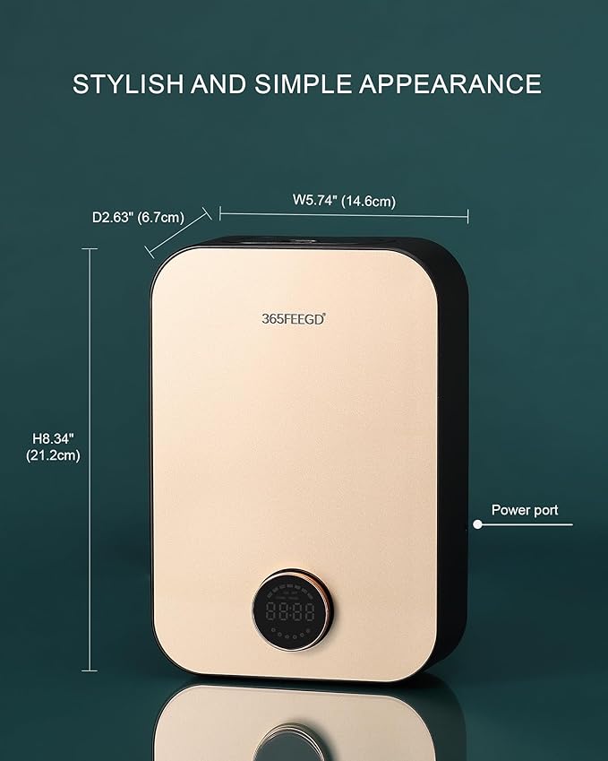 Home Diffuser|150ml Large Capacity Essential Oil Diffuser|Smart Bluetooth Controlled Pure Essential Oil Diffuser|24/7 Customizable Settings (Black Gold)