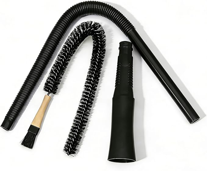 Dryer Vent Cleaner Kit，Dryer Vent Cleaning Vacuum Attachment，Fits All Vacuums，Dryer Vent Cleaning Vacuum Attachment，Universal Lint Dryer Attachment (black)