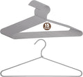 15 Pcs Fabric Wrapped Metal Hangers Covered Wire Hanger Metal Coat Hangers Non Slip for Clothes Closet Clothing Suit Shirt Pant (Gray)