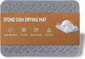 Better Houseware Stone Drying Mat for Kitchen Counter Diatomaceous Earth Dish Drying Mat Self Absorbing Kitchen Mat with Non-Slip Silicone Cover, Super Absorbent Stone Dish Drying Mat