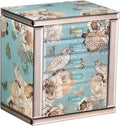 High End Glass Jewelry Box - 5 Layer Jewelry Organizer with 2-Sided Doors and Mirror - Velvet-Lined Organizer For Ring, Necklace, Earring, Bracelet Storage -Valentine's Day Gift For Women
