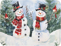 ABSOP Winter Dish Drying Mat 18 x 24 Inch Xmas Snowman Pattern Dish Drying Pad Absorbent Microfiber Mats for Christmas Dish Rack Pad for Kitchen Counter Coffee Bar Decor