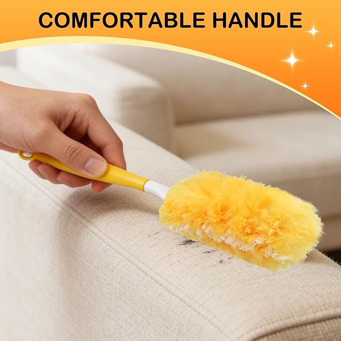 SetSail Dusters for Cleaning 30 Count Duster Refills with 1 Handle Disposable Duster Refill Multi Surface 360 Duster Cleaner Kit for Ceiling Fan, Blind, Furniture