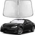 EcoNour Windshield Sun Shade Compatible for Toyota 86 / GR86 2017–2023 | Custom Fit Front Window Sunshade | Foldable Heat & UV Blocker | Reflective Car Sun Visor Protector Accessory