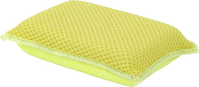 Microfiber Non-Scratch Dish & Kitchen Scrubber Heavy-Duty Household Cleaning Sponges, Multi-Purpose Cleaning Supplies for Dishes and Kitchens Pack of 6