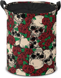 Skeleton Storage Baskets Foldable Laundry Hamper Fabric Organizer Storage Bins with Handles for Shelves, Closet, Nursery, Laundry, Toys