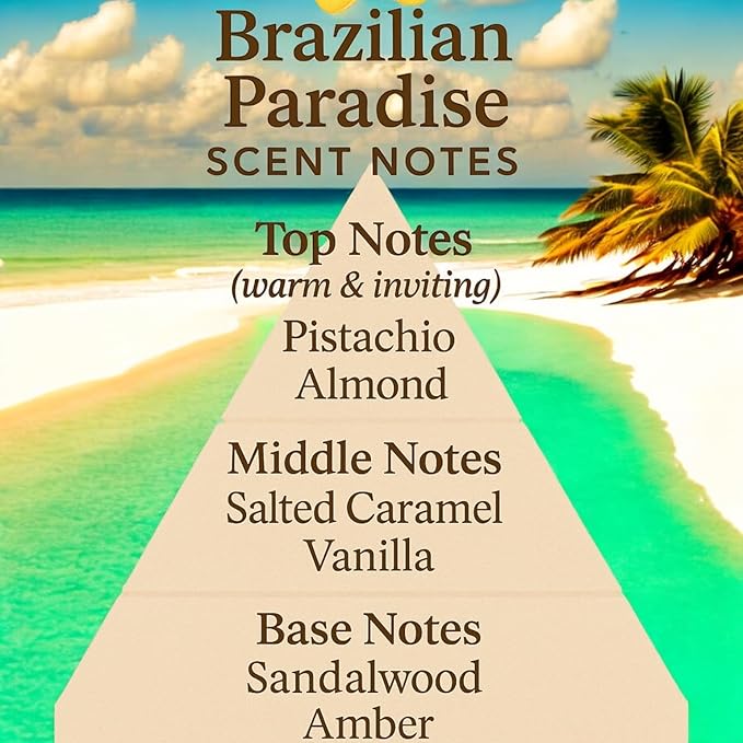Polished Paradise Co Paradise Scents Carpet and Upholstery Deodorizer, Tropical Scent Powder for Rugs and Textiles, 16 Oz (Brazilian Paradise)