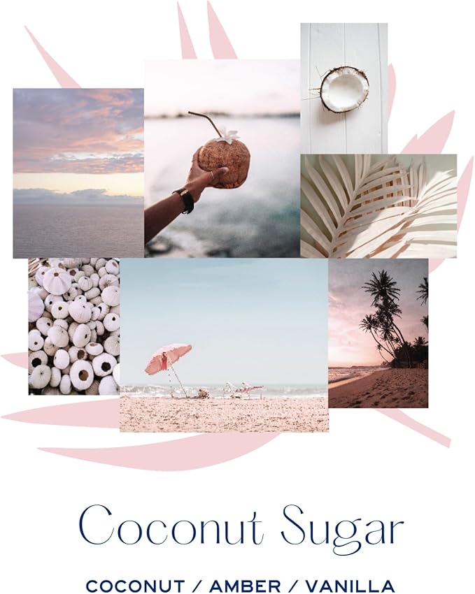 MERSEA Luxury Scented Candle with Sandbag - 6.5 Oz (40+ Hour Burn) (Coconut Sugar)