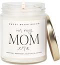 Sweet Water Decor in My Mom Era Candle - Jasmine, Rosemary, Sea Salt, and Honey Scented Candle - 9 oz Soy Candle in Clear Jar with 40+ Hours Burn Time - Mother's Day Gifts for Mom
