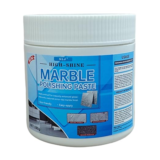 Granite Polishing Paste, Marble Cleaner Countertop, Stone Etch Remover - Professional Polish Compound for Granite, Marble, Quartz & Natural Stone | New Polishing Upgrade, Easier to Use (10 oz)