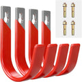 Garage Wall Hooks for Hanging Heavy Duty, 4 Pack Garage Organizer Storage Hooks Wall Mount for Garden Hoses, Brooms, Ladders, Garage Storage